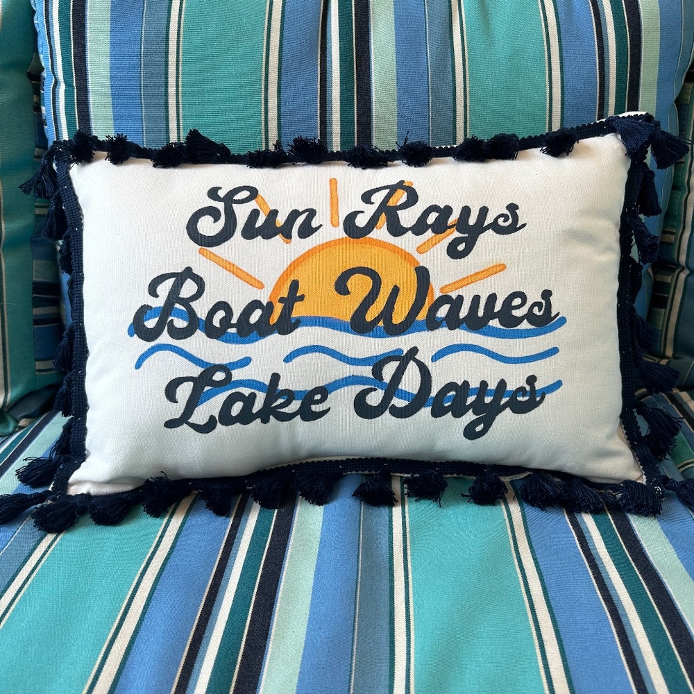 Lumbar Pillow (Hand Painted)